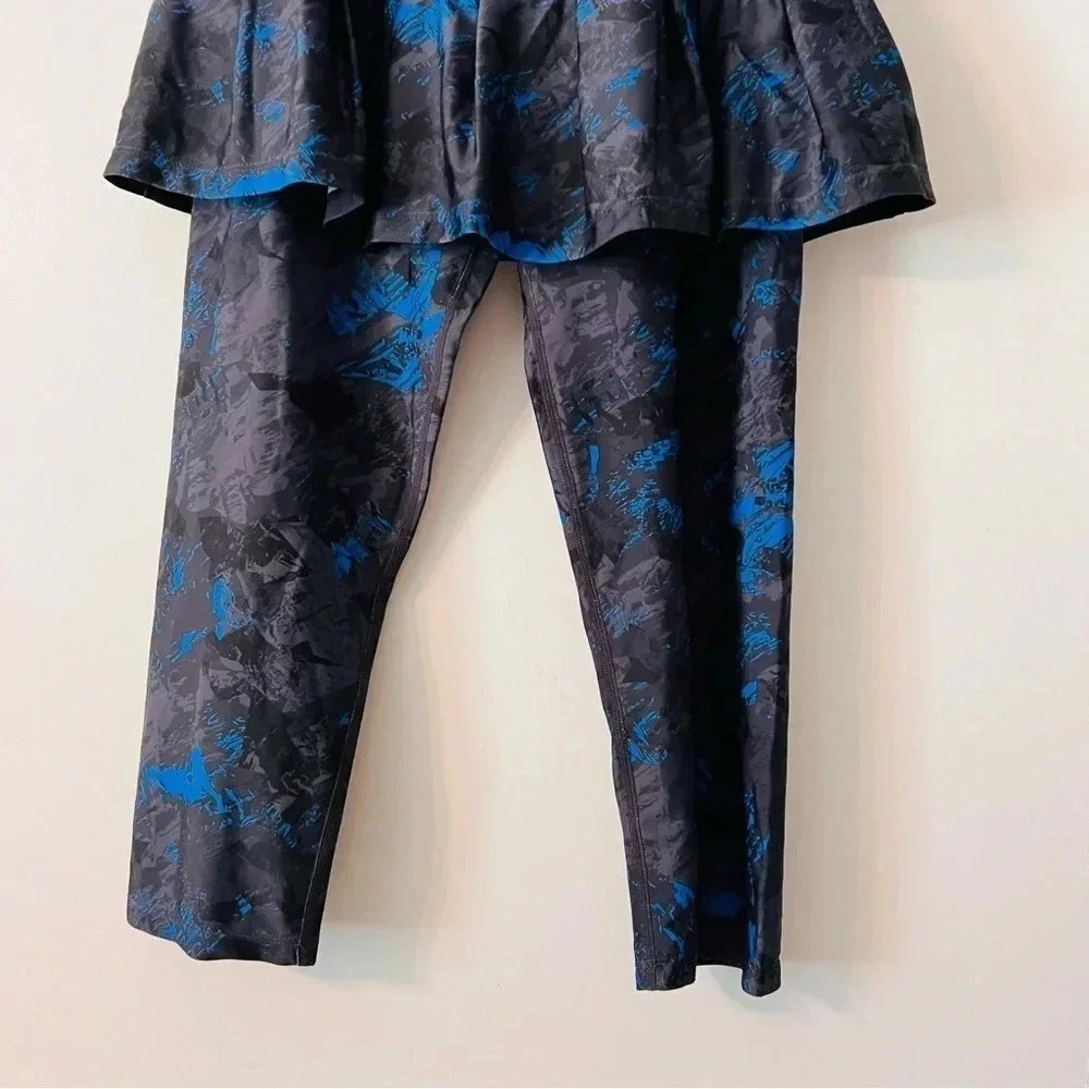Anivivo Skirted Leggings Modest Yoga Active Large Blue Gray Black Skirt Running - Picture 7 of 9